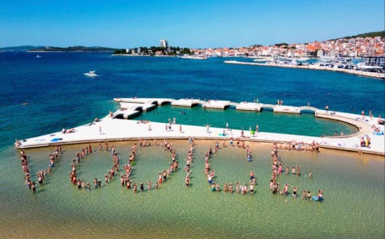 Azul Vodice Apartamento Exterior foto